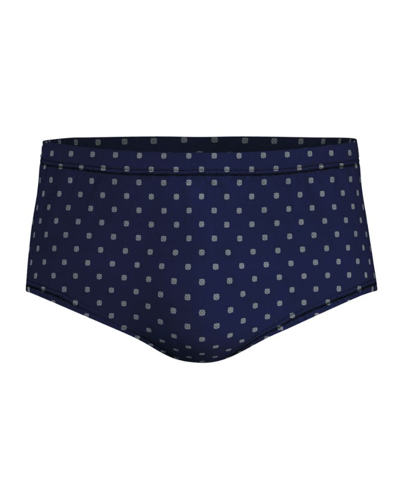 Calzoncillo cerrado de talle alto 100% algodón Eminence Motifs (Marine)