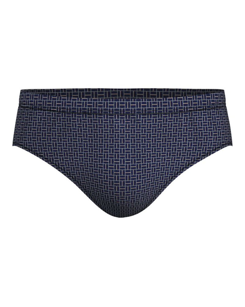 Low-rise brief 100% Cotton Eminence Motifs (Marine)