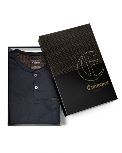 Pijama largo 100% algodón Edición Limitada de Navidad Eminence (Anthracite/Imprimé Gold)