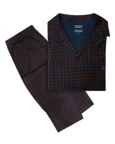 Long pyjama 100% cotton Eminence L'Ecossais (Imprimé Tartan)