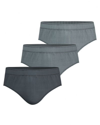 Lot de 3 slips 100% coton Eminence Trio Fantaisie (Gris)