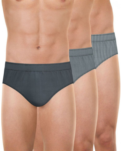Pack of 3 briefs 100% cotton Eminence Trio Fantaisie (Gris)