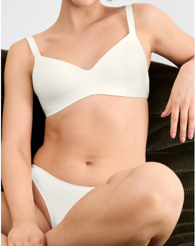 Push-up bralette wireless modal Sloggi Zero Feel Pure (Silk White)