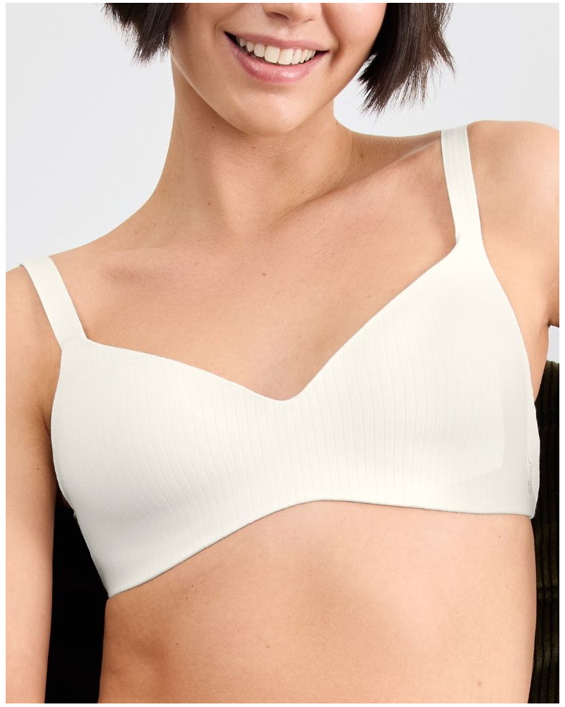 Push-up bralette wireless modal Sloggi Zero Feel Pure (Silk White)