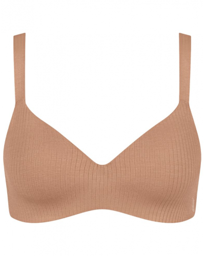 Push-up bralette wireless modal Sloggi Zero Feel Pure (Nostlagic Brown)