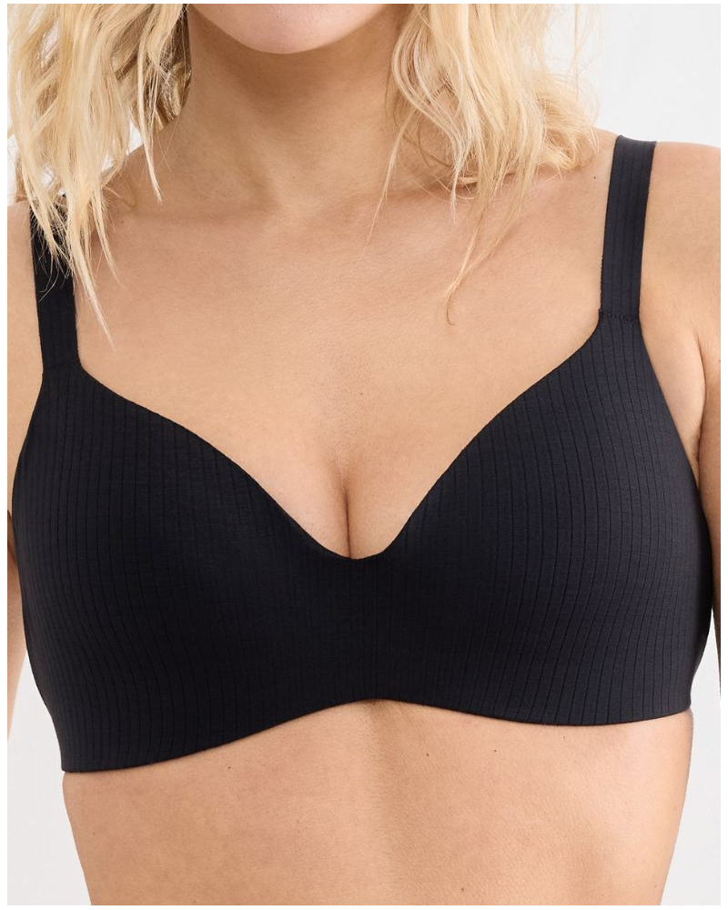 Brassière push-up sans armature modal Sloggi Zero Feel Pure (Noir)