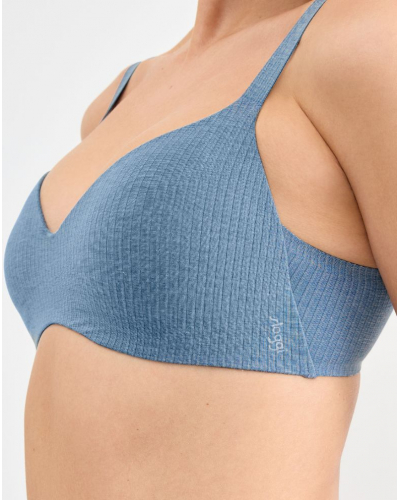 Push-up bralette wireless modal Sloggi Zero Feel Pure (Liberty Blue)