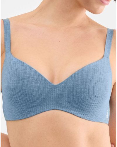 Push-up bralette wireless modal Sloggi Zero Feel Pure (Liberty Blue)