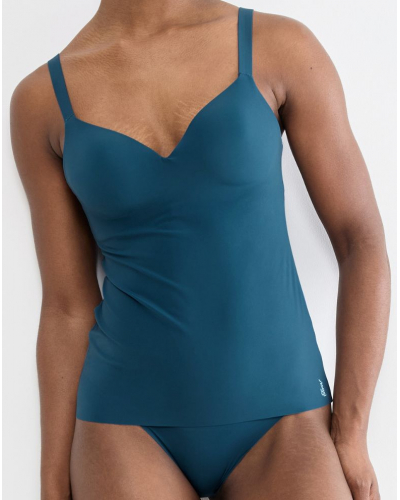 T-shirt push-up col V Sloggi Zero Feel Bliss (Smocky Blue)