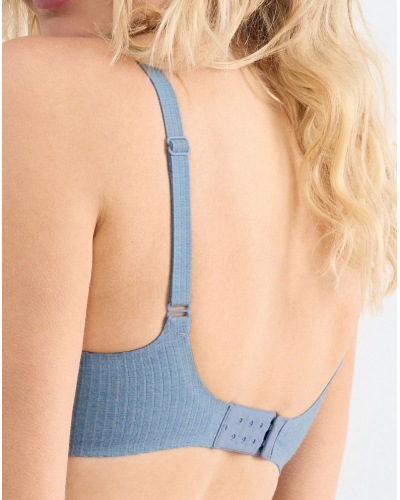 Sujetador sin aros push-up Zero Feel Pure (Liberty Blue)