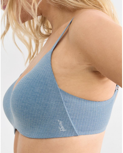Sujetador sin aros push-up Zero Feel Pure (Liberty Blue)