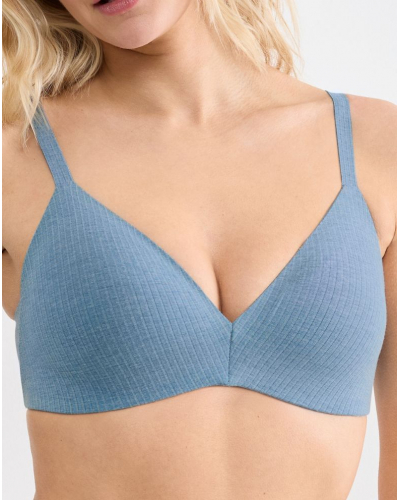 Sujetador sin aros push-up Zero Feel Pure (Liberty Blue)