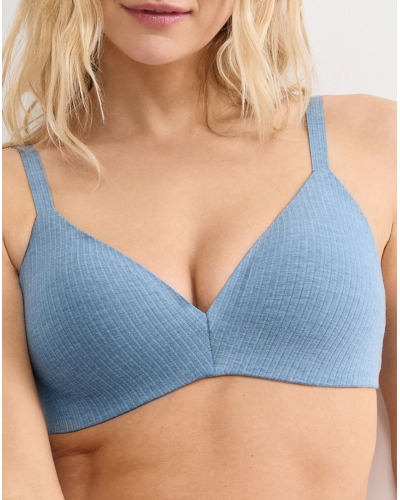 Sujetador sin aros push-up Zero Feel Pure (Liberty Blue)