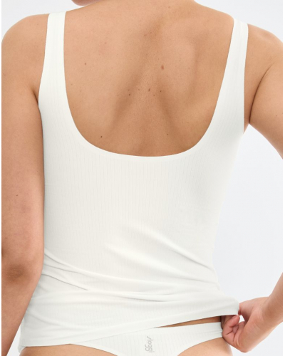 Tank top cotton modal Sloggi Zero Feel Pure (Silk White)