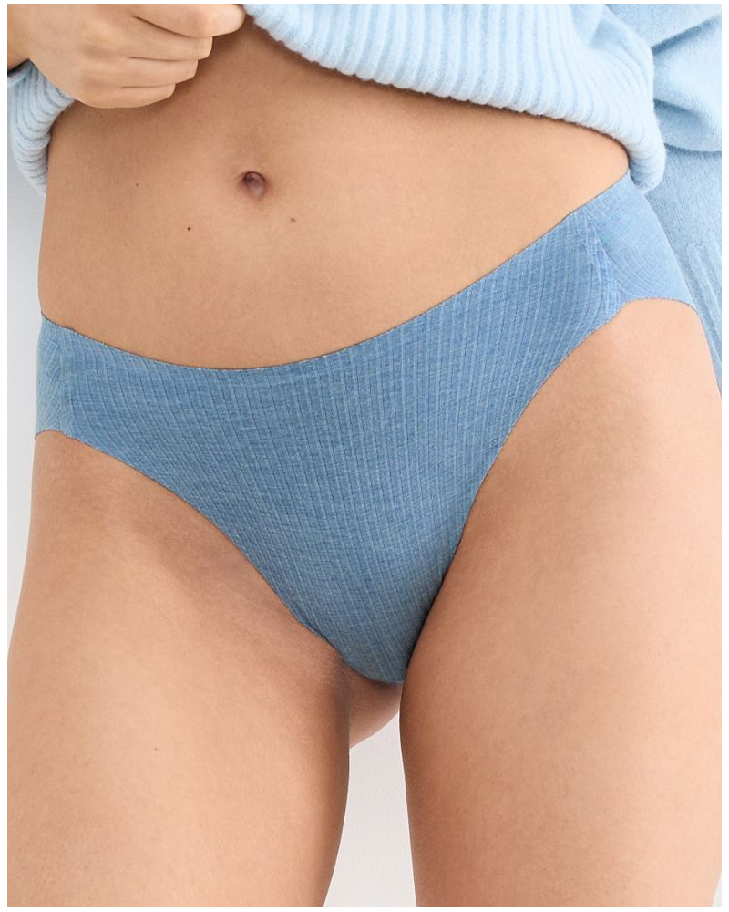Calzoncillo escotado algodón modal Sloggi Zero Feel Pure (Liberty Blue)