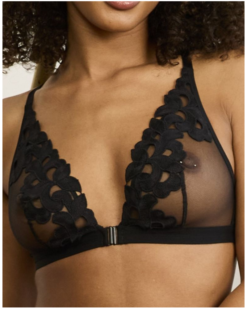 Soft triangle bra Maison Lejaby Midnight fever (Black)