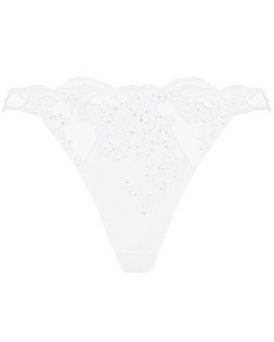 String à paillettes Lise Charmel Eclat Couture (Blanc)