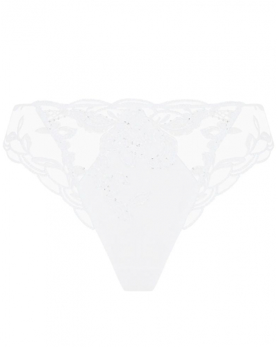 Slip séduction à paillettes Lise Charmel Eclat Couture (Blanc)