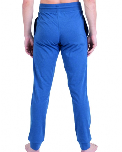 Long pyjamas 100% cotton Athena Waffle (Vert pin/Bleu lavande)