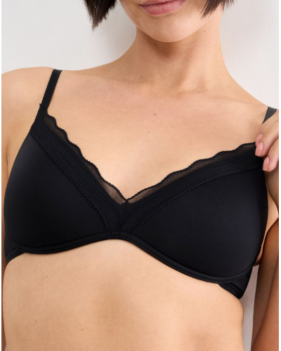 Wireless push-up bra Sloggi Go Blush (Black)