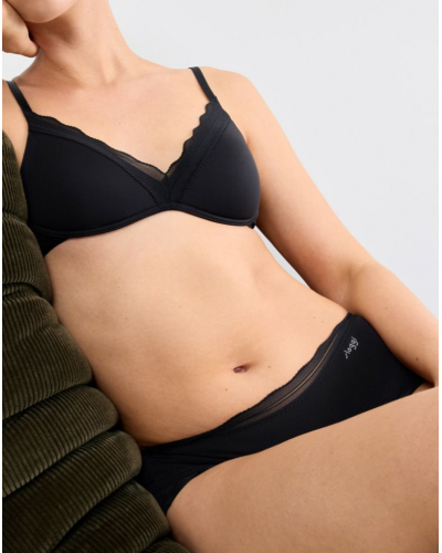 Soutien-gorge push-up sans armature Sloggi Go Blush (Noir)