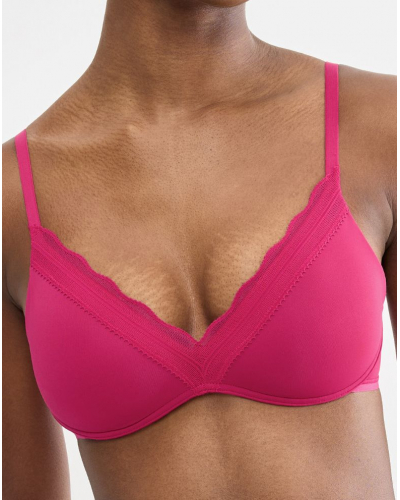 Wireless push-up bra Sloggi Go Blush (Berry)