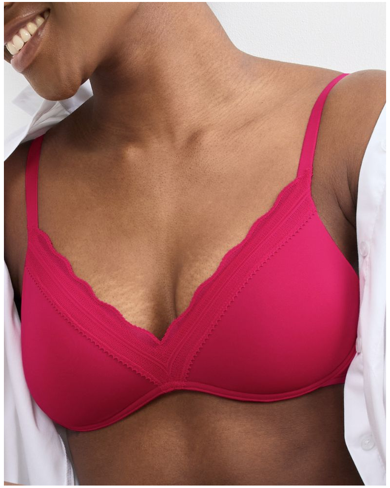 Wireless push-up bra Sloggi Go Blush (Berry)