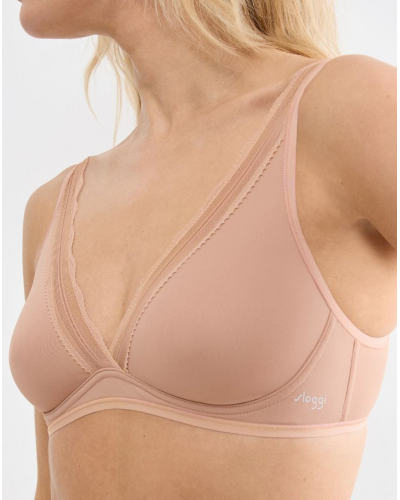 Plunging neckline bra Sloggi Go Blush (Cameo Brown)