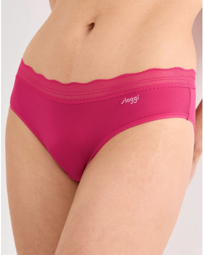 Pack of 2 hipster Sloggi Go Blush (Berry)