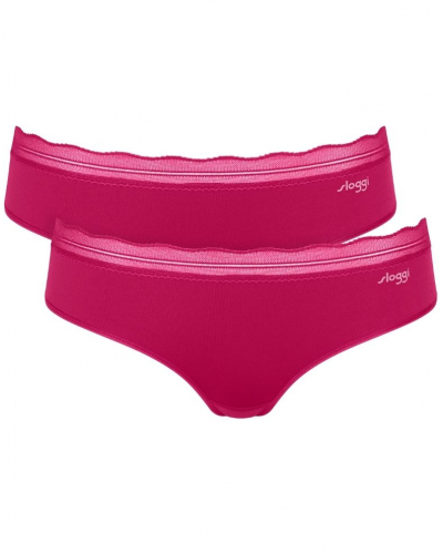 Pack of 2 hipster Sloggi Go Blush (Berry)