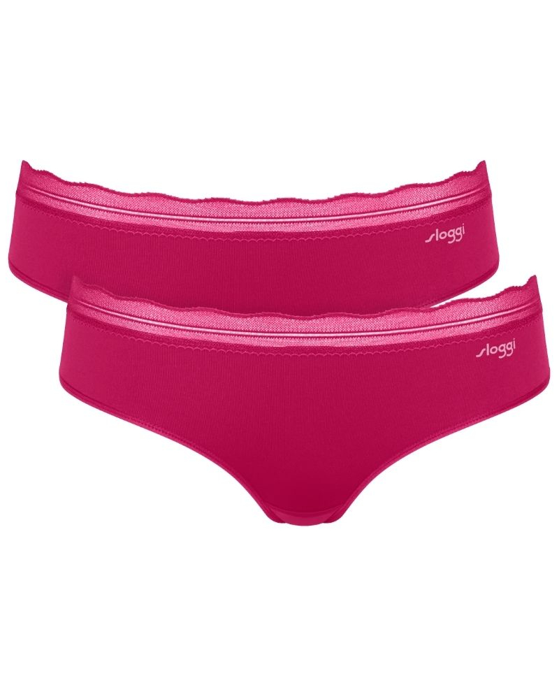 Lot de 2 hipster Sloggi Go Blush (Berry)