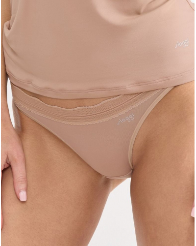 Lotte de 2 calzoncillos mini Sloggi Go Blush (Cameo Brown)