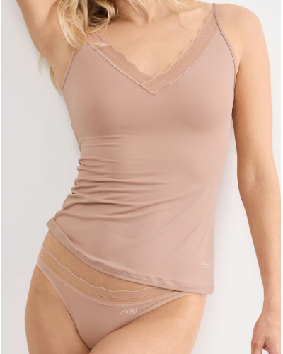 Lot de 2 slips mini Sloggi Go Blush (Cameo Brown)