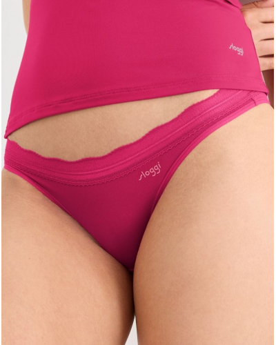 Pack of 2 mini briefs Sloggi Go Blush (Berry)