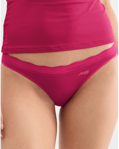Pack of 2 mini briefs Sloggi Go Blush (Berry)