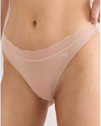 Pack of 2 thongs Sloggi Go Blush (Cameo Brown)