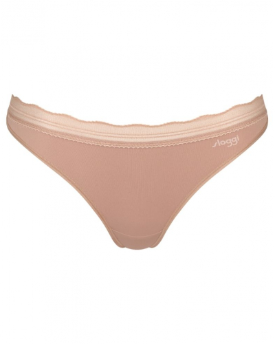 Lot de 2 strings Sloggi Go Blush (Cameo Brown)