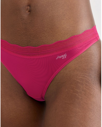 Lot de 2 strings Sloggi Go Blush (Berry)