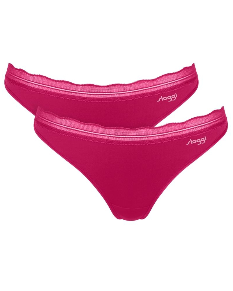 Lotte de 2 tangas Sloggi Go Blush (Berry)