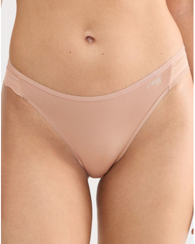 Lot de 2 slips échancrés Sloggi Go Blush (Cameo Brown)