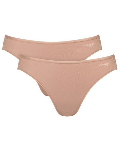 Pack of 2 high-leg briefs Sloggi Go Blush (Cameo Brown)