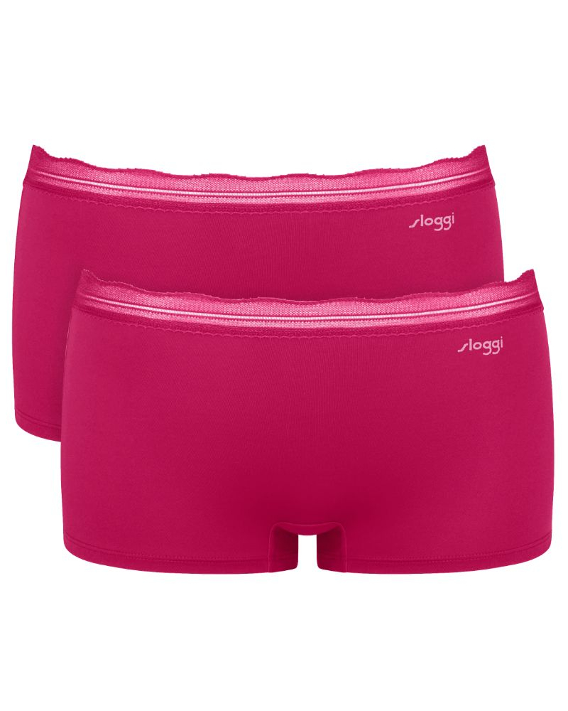 Lot de 2 shorts Sloggi Go Blush (Berry)