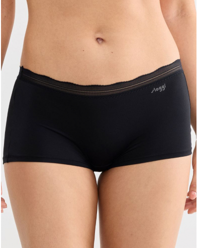 Lot de 2 shorts Sloggi Go Blush (Noir)