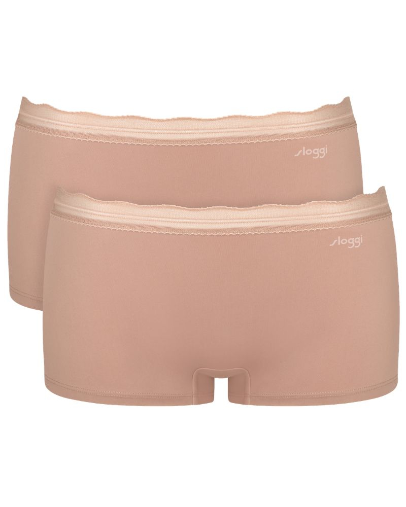 Lotte de 2 shorts Sloggi Go Blush (Cameo Brown)