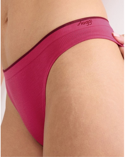 Pack of 2 tangas modal Sloggi GO Sense (Rose clair/Rose foncé)