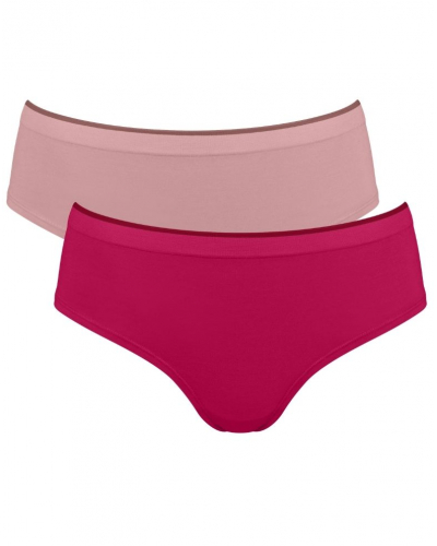 Lotte de 2 hipster Sloggi Go Sense (Rose clair/Rose foncé)