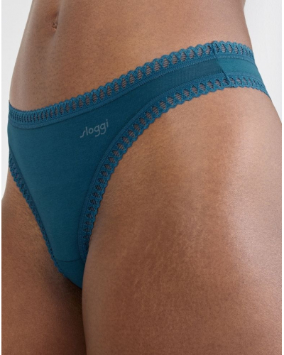 Thong cotton Sloggi Go Crush (Pack of 3) (Turquoise Light Combination)