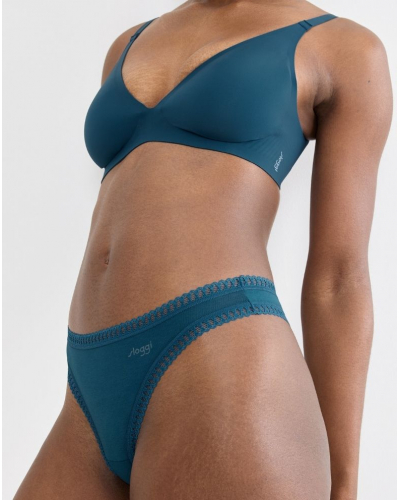 Tanga algodón Sloggi Go Crush (Paquete de 3) (Turquoise Light Combination)