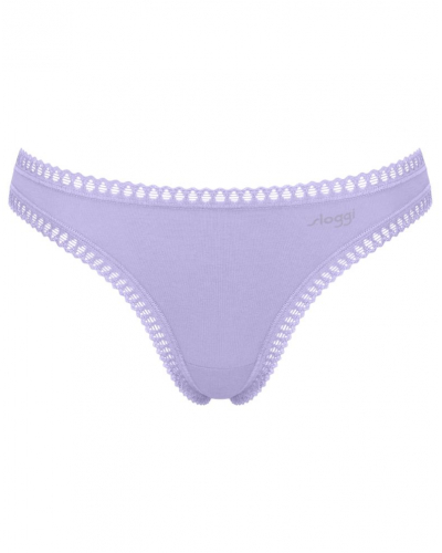Tanga algodón Sloggi Go Crush (Paquete de 3) (Lilac Light Combination)