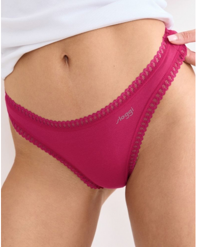 String coton bio Sloggi Go Crush (Lot de 3) (Multicolor)